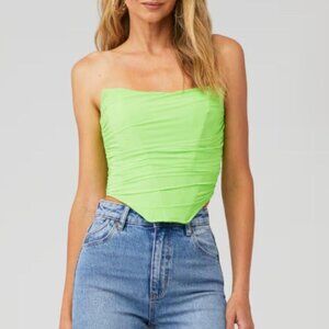 Green Steve Madden Corset Top